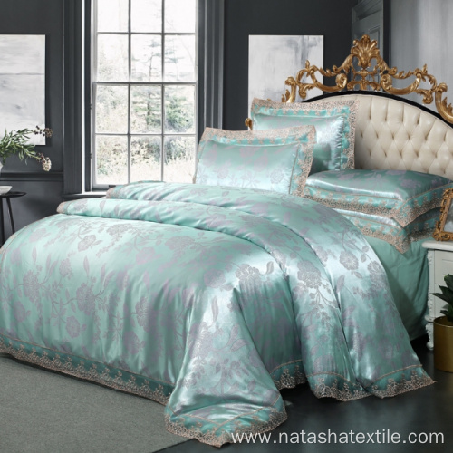 Luxury 100% cotton lace Bedding Set